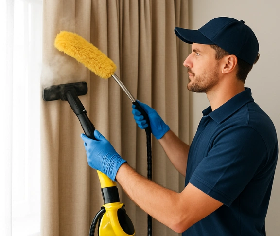 Trusted drapes cleaning technician Matty Curtain Cleaning breakfast-point-nsw QLD